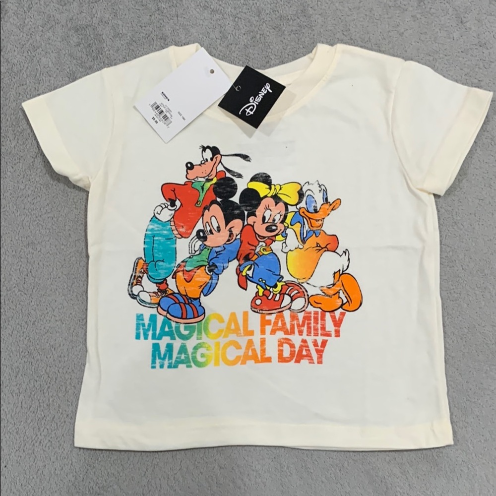 Disney Cream Short Sleeve Tee Magical Day Design